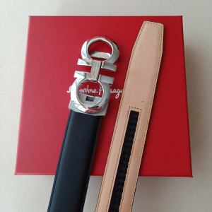 Essenceofluxury Womens Belts Ferragamo Leather Belt in Black 34MM A175PP240 AA196075