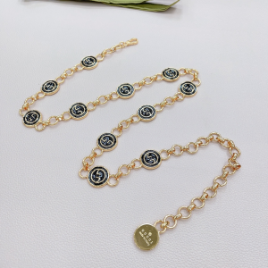 Essenceofluxury Womens Belts Gucci Interlocking G Gold Chain Belt A175PP240 AA196069