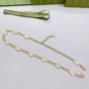 Essenceofluxury Womens Belts Gucci Interlocking G Gold Chain Belt A175PP240 AA196070