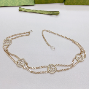 Essenceofluxury Womens Belts Gucci Multi Double G Gold Chain Belt A175PP240 AA196071