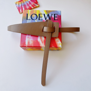 Loewe Leather Knot Belt Beige 40MM 