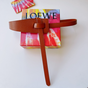 Loewe Leather Knot Belt Brown 40MM 
