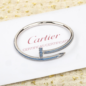 Essenceofluxury Womens Jewelry Cartier Juste un Clou Bracelet in Blue A152PP480 AA196013