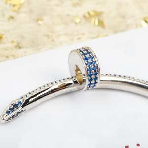 Essenceofluxury Womens Jewelry Cartier Juste un Clou Bracelet in Blue A152PP480 AA196013