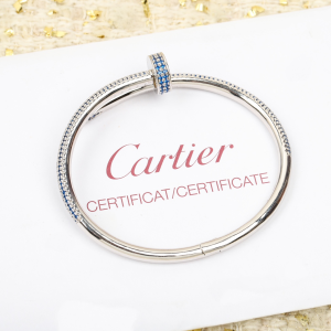 Essenceofluxury Womens Jewelry Cartier Juste un Clou Bracelet in Blue A152PP480 AA196013