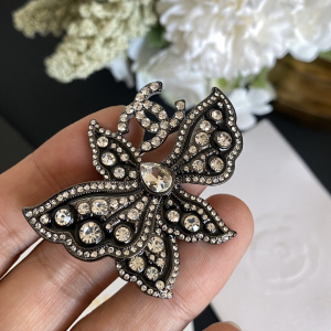 Chanel CC Butterfly Brooch 