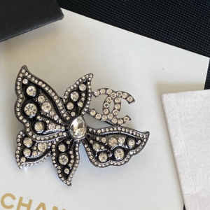 Essenceofluxury Womens Jewelry Chanel CC Butterfly Brooch A152PP180 AA196016