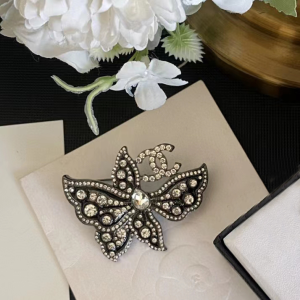 Essenceofluxury Womens Jewelry Chanel CC Butterfly Brooch A152PP180 AA196016
