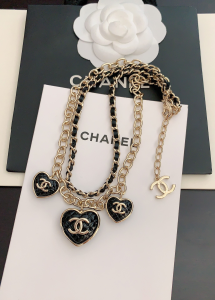Essenceofluxury Womens Jewelry Chanel Heart Chain Necklaces A152PP280 AA196008
