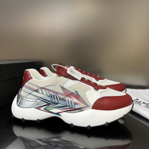 MCM Skystream MCMOTOR Leather Sneakers Red MCM Skystream MCMOTOR Leather Sneakers Red