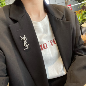 Essenceofluxury Womens Jewelry Saint Laurent YSL Opyum Brooch A62PP180 AA196219