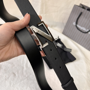 Essenceofluxury Mens Belts Zegna Leather Belt in Black A175PP240 AA196618