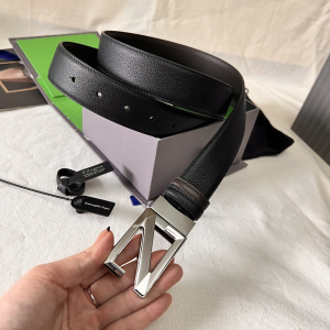 Essenceofluxury Mens Belts Zegna Leather Belt in Black Brown A175PP240 AA196616