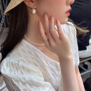 Essenceofluxury Womens Jewelry Celine Pearl Earrings A173PP180 AA196569