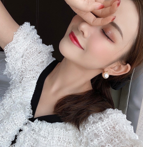 Essenceofluxury Womens Jewelry Celine Pearl Earrings A173PP180 AA196569