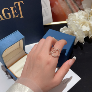 Essenceofluxury Womens Jewelry Piaget Heart Diamonds Rings A173PP280 AA196570