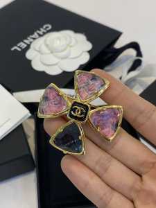 Chanel CC Logo Cross Brooch 