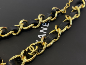 Essenceofluxury Womens Jewelry Chanel CC Logo Leather Chain Choker Necklace A39PP280 AA196707