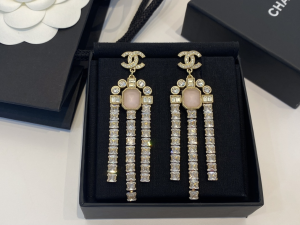 Essenceofluxury Womens Jewelry Chanel Crystals CC Logo Diamonds Earrings A39PP280 AA196724