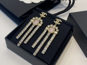 Essenceofluxury Womens Jewelry Chanel Crystals CC Logo Diamonds Earrings A39PP280 AA196724