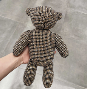 Alexander Wang Beiress Wristlet White Crystals Mesh Pouch Clutch Bag Alexander Wang Beiress Wristlet White Crystals Mesh Pouch Clutch Bag