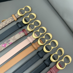 Essenceofluxury Womens Belts Coach Leather Belt in Beige 25MM A175PP240 AA197026