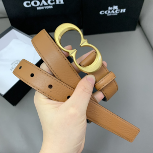 Coach Leather Belt Brown 25MM 