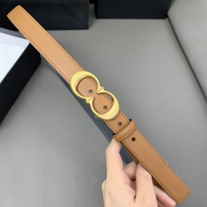 Essenceofluxury Womens Belts Coach Leather Belt in Brown 25MM A175PP240 AA197020