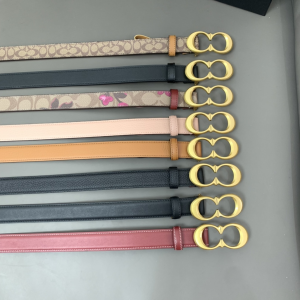 Essenceofluxury Womens Belts Coach Leather Belt in Red 25MM A175PP240 AA197024