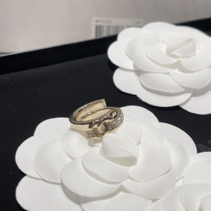 Chanel CC Logo Crystals Rings 