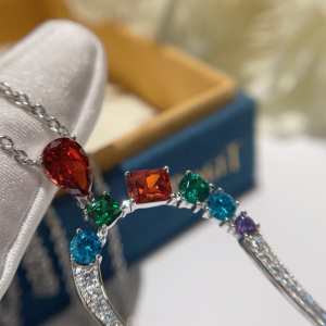 Essenceofluxury Womens Jewelry Piaget Heart Pendant Necklace with Diamonds A173PP380 AA197001