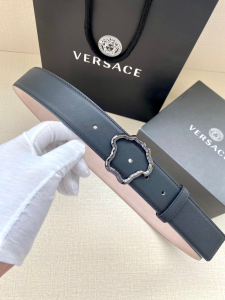 Versace Palazzo Medusa Leather Belt Black 40MM 