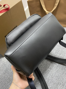 Essenceofluxury Mens Handbags Burberry Check Backpack in Black 42x14x30CM A196PP980 AA197897