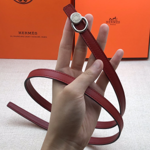 Hermes Leather Belt Red 13MM 