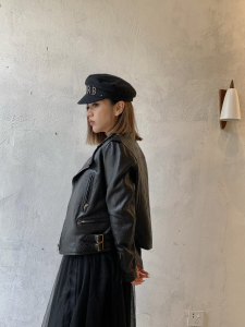 Essenceofluxury Womens Clothing Gucci Black GG Embossed Leather Jacket A198PP1380 AA198285