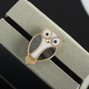 Van Cleef Arpels Lucky Animals Owl Clip Brooch 