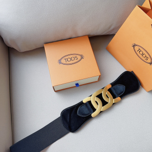 Essenceofluxury Womens Belts Tods Kate Belt in Black 75MM A175PP340 AA198454