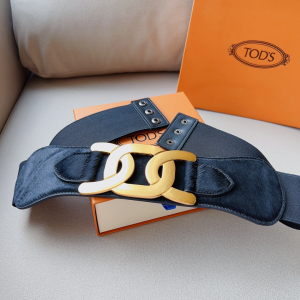 Essenceofluxury Womens Belts Tods Kate Belt in Black 75MM A175PP340 AA198454