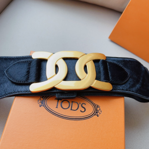 Essenceofluxury Womens Belts Tods Kate Belt in Black 75MM A175PP340 AA198454