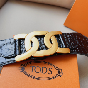 Essenceofluxury Womens Belts Tods Kate Belt in Black 75MM A175PP340 AA198455