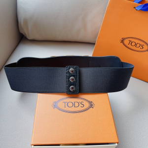 Essenceofluxury Womens Belts Tods Kate Belt in Black 75MM A175PP340 AA198455