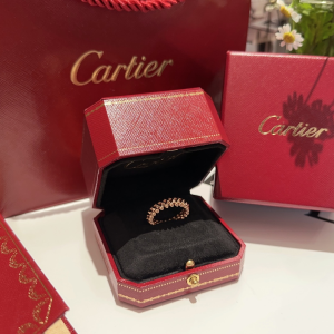 Essenceofluxury Womens Jewelry Cartier Clash De Cartier Rings in Rose Gold A173PP380 AA198817