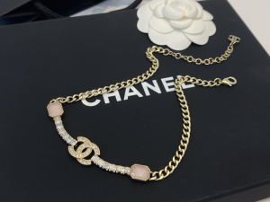 Essenceofluxury Womens Jewelry Chanel Crystals CC Logo Chain Necklace A39PP280 AA198863