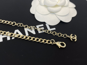 Essenceofluxury Womens Jewelry Chanel Crystals CC Logo Chain Necklace A39PP280 AA198863