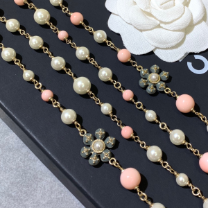 Essenceofluxury Womens Jewelry Chanel Flowers Long Pearls Necklaces A205PP380 AA198916