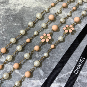 Essenceofluxury Womens Jewelry Chanel Flowers Long Pearls Necklaces A205PP380 AA198917