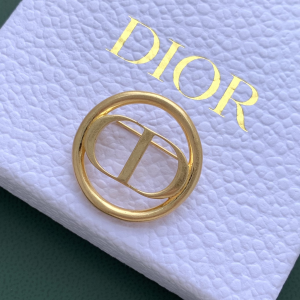 Dior 30 Montaigne CD Gold Brooch 