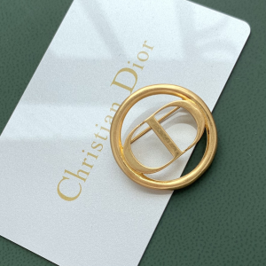 Essenceofluxury Womens Jewelry Dior 30 Montaigne CD Gold Brooch A205PP180 AA198895