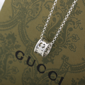 Essenceofluxury Womens Jewelry Gucci Sterling Silver Pendant Necklace A205PP380 AA198891