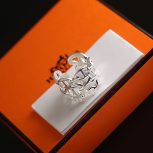 Essenceofluxury Womens Jewelry Hermes Chaine DANCRE Enchainee Rings Silver A205PP380 AA198919
